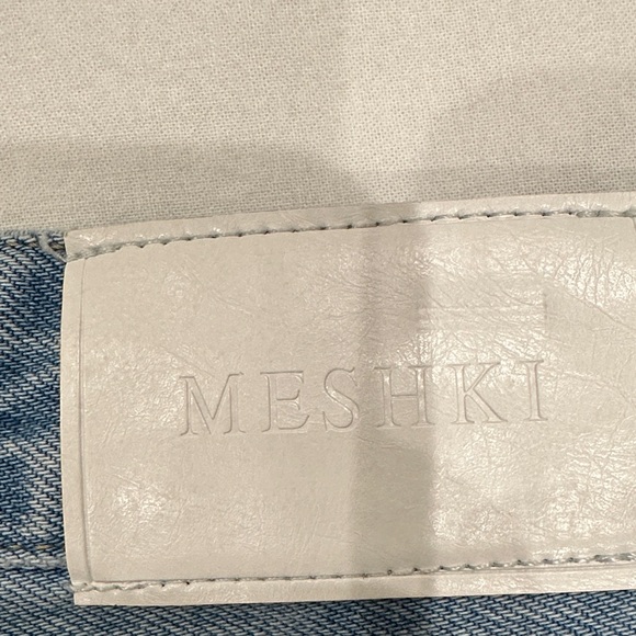Meshki Blue Denim Mini Skirt - Picture 3 of 4